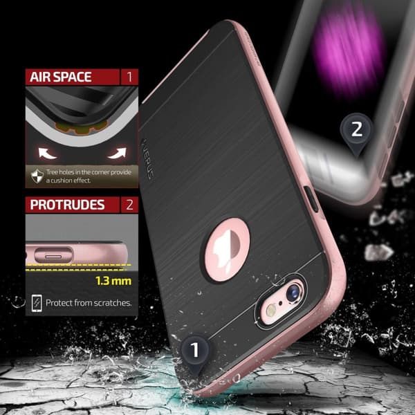Verus High Pro Shield Skal till Apple iPhone 6(S) Plus - Rose Gold