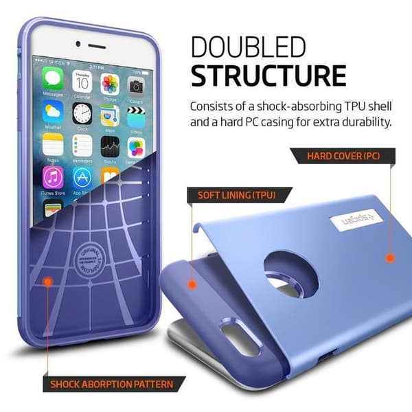 SPIGEN Slim Armor Skal till Apple iPhone 6(S) Plus - Lila