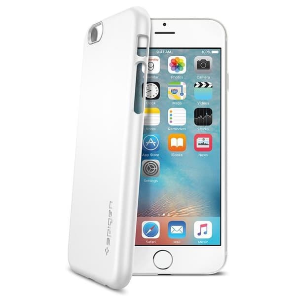 SPIGEN Ultra Thin Fit Skal till Apple iPhone 6/6S (Vit)
