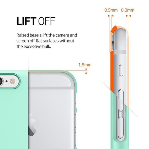 SPIGEN Ultra Thin Fit Skal till Apple iPhone 6/6S - Mint