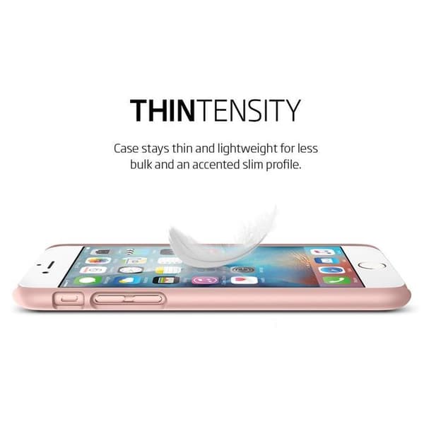 SPIGEN Ultra Thin Fit Skal till Apple iPhone 6/6S - Rose Gold