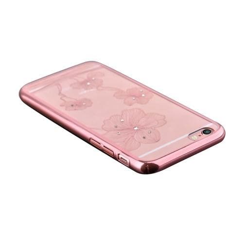 Comma Skal med Swarovski-stenar till Apple iPhone 6(S) Plus - RoseGold