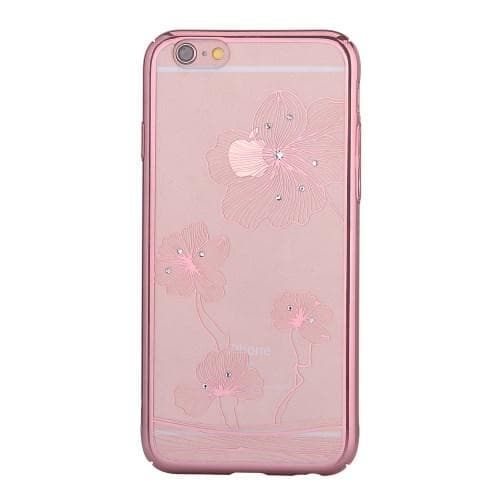 Comma Skal med Swarovski-stenar till Apple iPhone 6(S) Plus - RoseGold