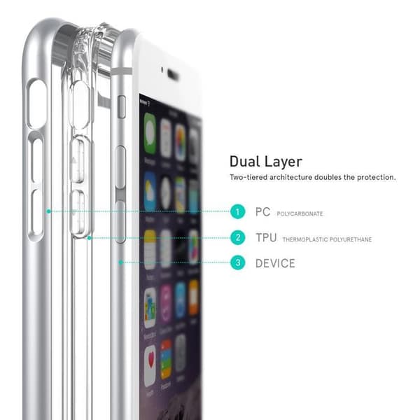 Caseology SkyFall Skal till Apple iPhone 6(S) Plus  - Silver