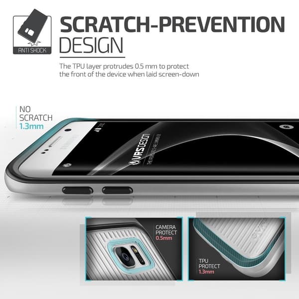 Verus Triple Mixx Skal till Samsung Galaxy S7 Edge - Silver