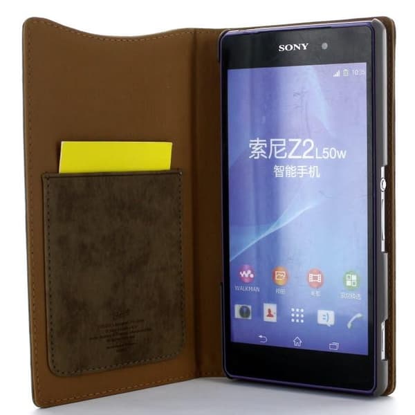 Bravado Rolling Stones Plånboksfodral till Sony Xperia Z2 - Brun