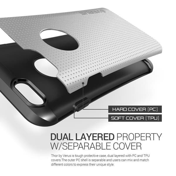 Verus Thor Heavy Drop Skal till Apple iPhone 6(S) Plus (Silver)