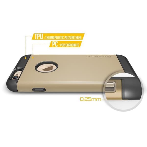 Verus Pound Slim Shock Skal till Apple iPhone 6 / 6S  (Gold)