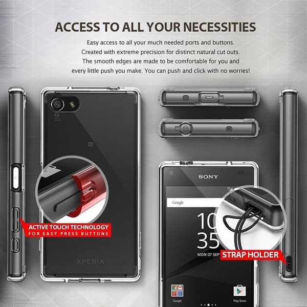 Ringke Fusion Shock Absorption Skal till Sony Xperia XA - Clear