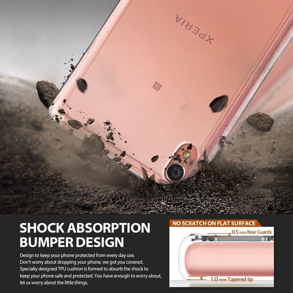 Ringke Fusion Shock Absorption Skal till Sony Xperia XA - Clear