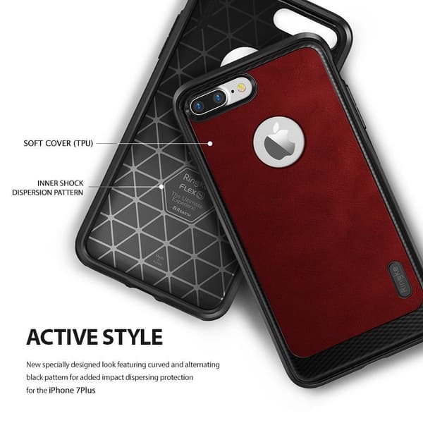 Ringke Leather Style Skal till Apple iPhone 7 Plus - Brun