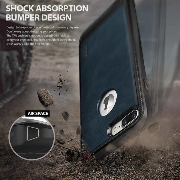Ringke Leather Style Skal till Apple iPhone 7 Plus - Brun
