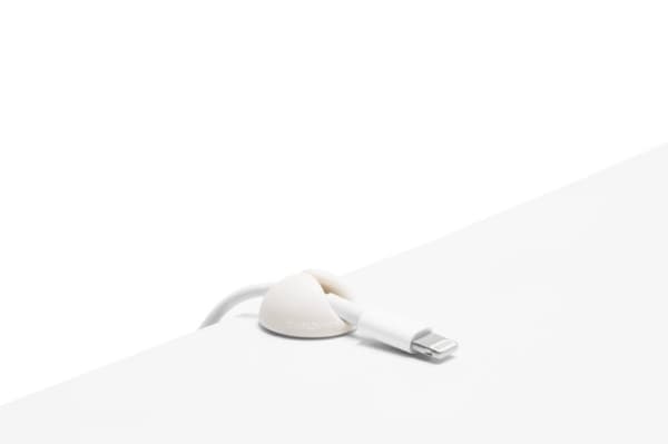 Bluelounge KabelDrop Mini, Självhäftande hållare för sladdar, 9-pack - Vit