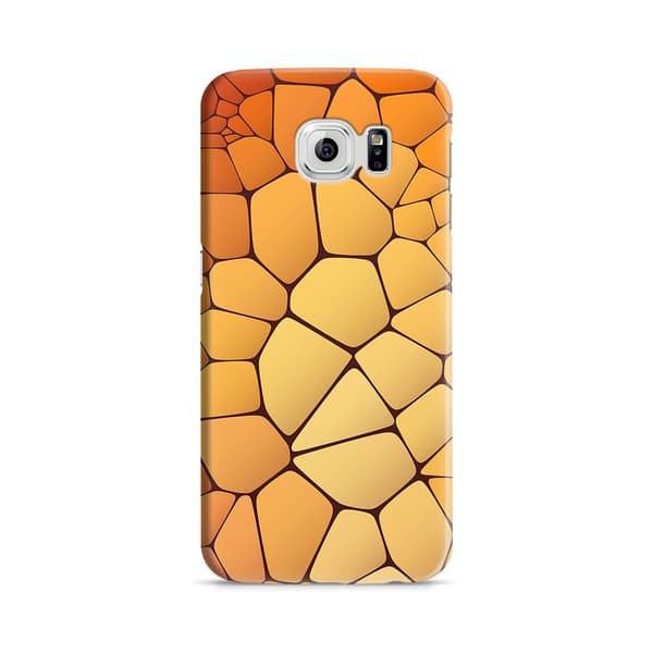 Skal till Samsung Galaxy S6 - Skifferstenar - Orange