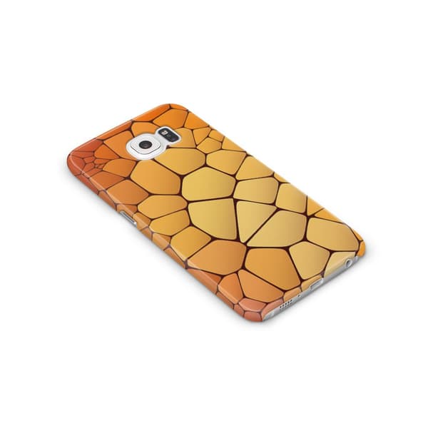 Skal till Samsung Galaxy S6 - Skifferstenar - Orange