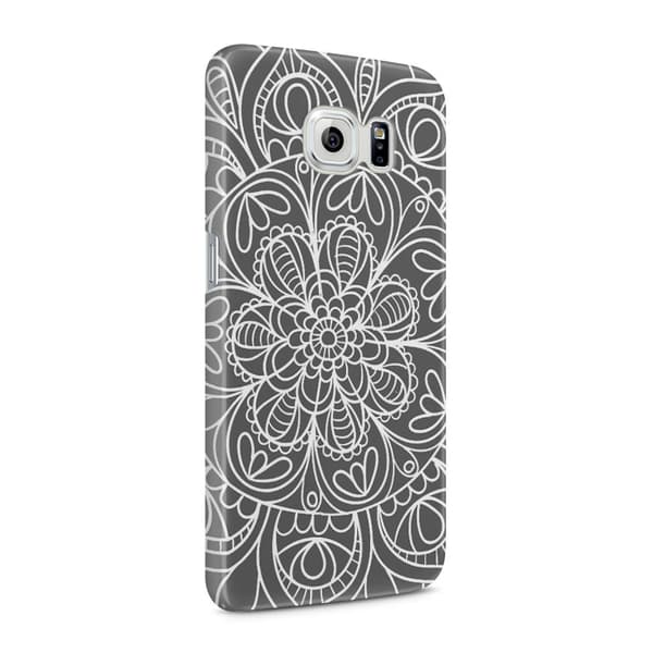 Skal till Samsung Galaxy S6 - Mandala - Grå