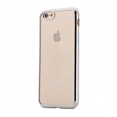 iPhone 8 Stöttåligt Mjukt Skal med Strass