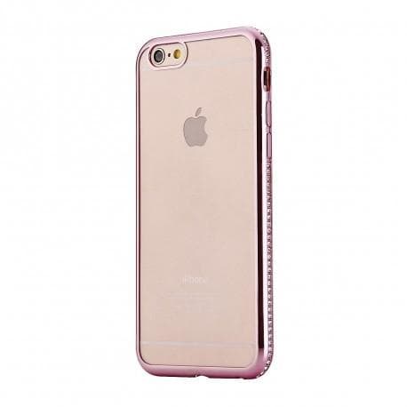 iPhone 8 Plus Stöttåligt Mjukt Skal med Strass