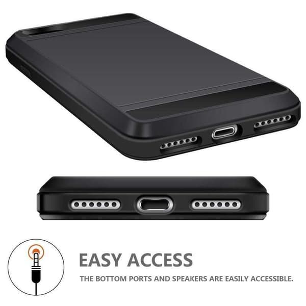 iPhone 8 Iskunkestävä kansi korttilokerolla