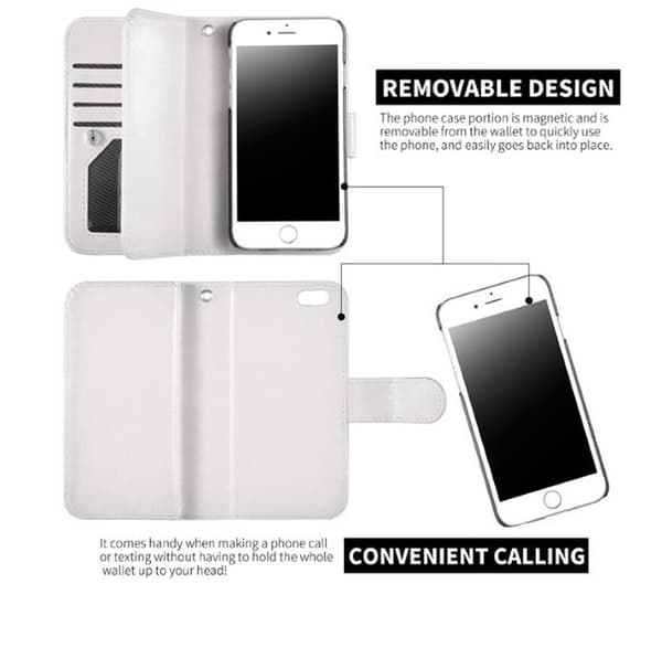 iPhone 6/6S Plus - Stilrent Plånboksfodral i Läder från LEMAN