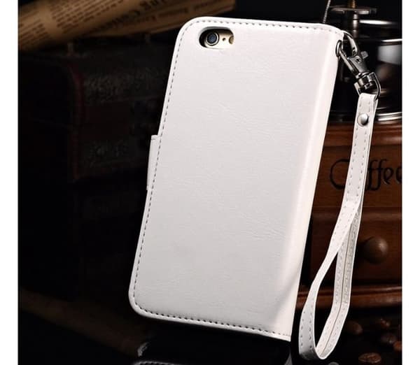 iPhone 6/6S Plus - Stilrent Plånboksfodral i Läder från LEMAN