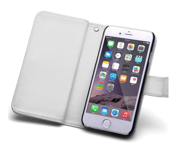 iPhone 6/6S Plus - Stilrent Plånboksfodral i Läder från LEMAN