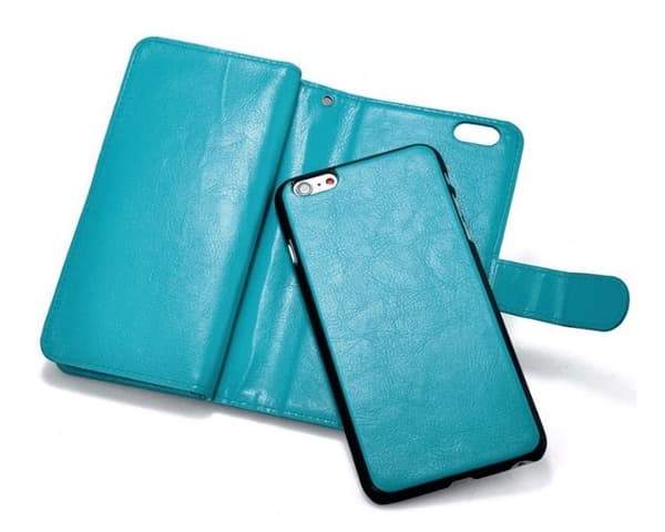 iPhone 6/6S - Stilrent Plånboksfodral i Läder av ROYBEN (TURKOS)