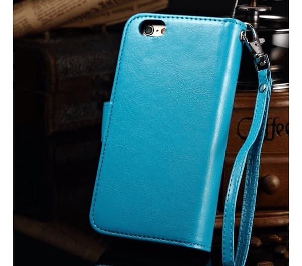 iPhone 6/6S - Stilrent Plånboksfodral i Läder av ROYBEN (TURKOS)