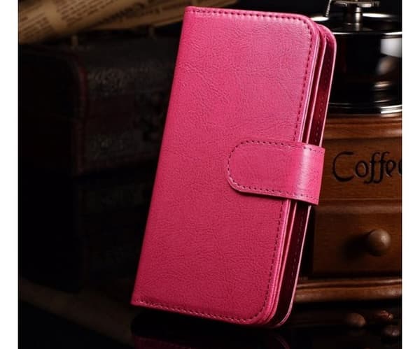 iPhone 6/6S - Stilrent Plånboksfodral i Läder från ROYBEN (ROSA)