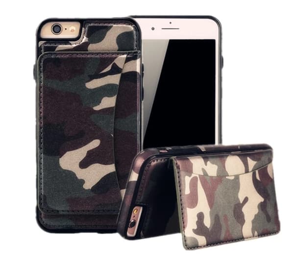 Händig militär mönstrat plånboksskal till iPhone 6/6S PLUS
