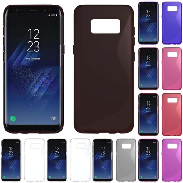 S Line silikondeksel Samsung Galaxy S8 Plus (SM-G955F) : Farge - Grå