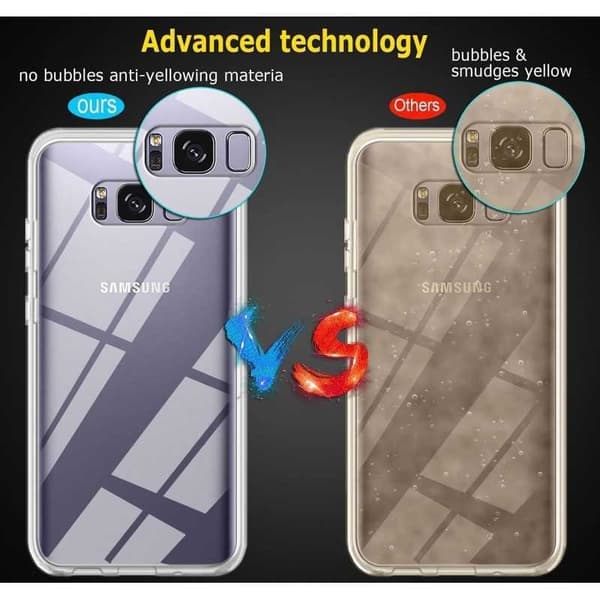 360° Full Cover Silikone Cover Samsung S8