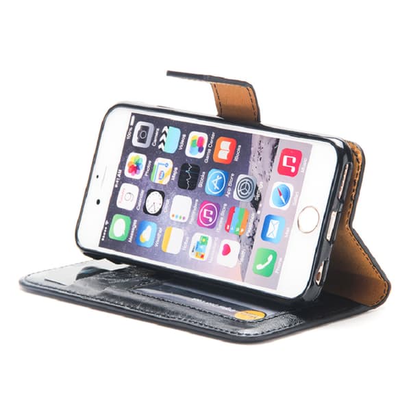 2i1 Plånboksskal i läder av hög kvalitet  Iphone 6