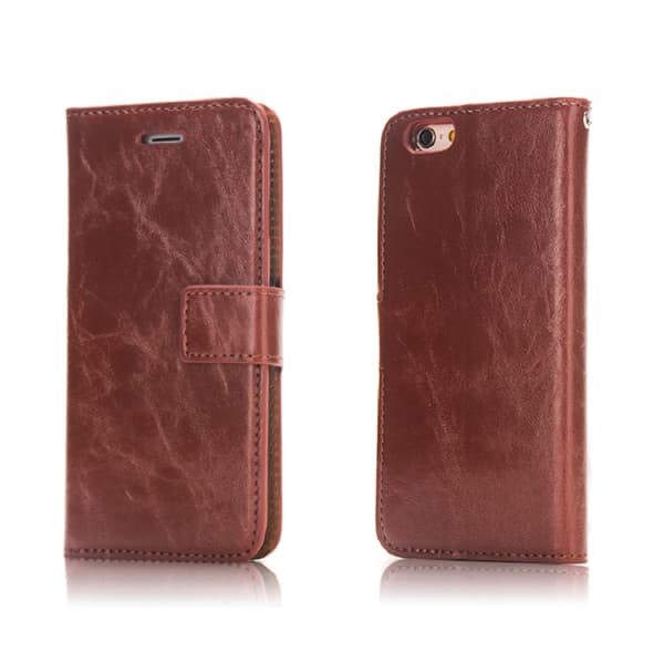 2i1 Plånboksskal i läder av hög kvalitet  Iphone 6