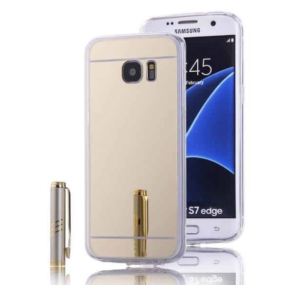 Samsung Galaxy S8 - "Vintage" från LEMAN med Spegeldesign Silver/Grå