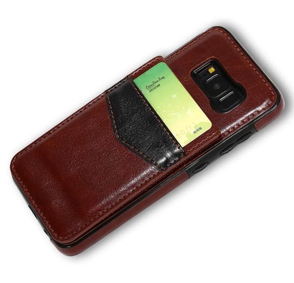 Samsung Galaxy S8 - Elegant Läderskal med Plånbok/Kortfack