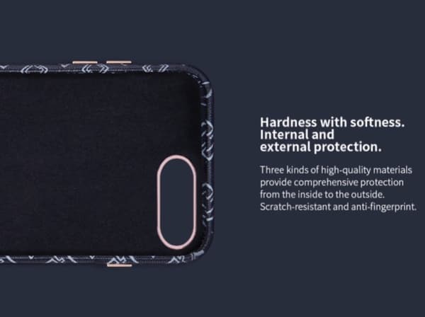 iPhone 7 - Stilrent skal med läderdetalj från NILLKIN