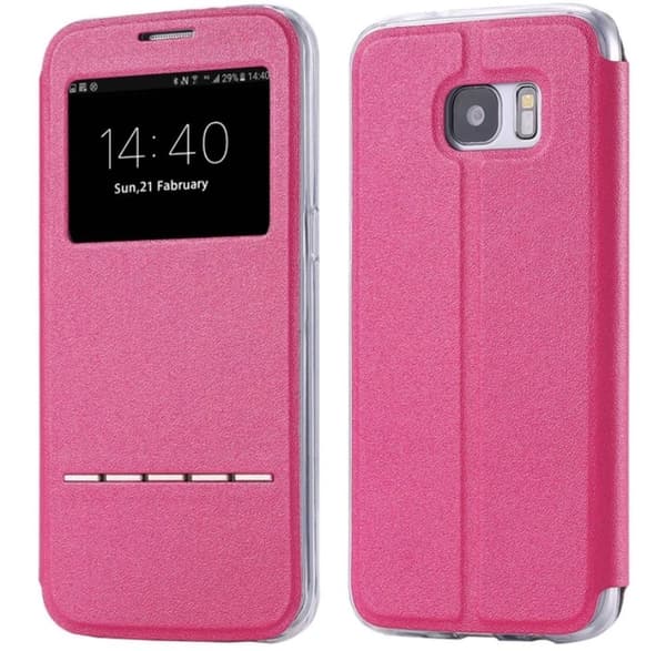 Samsung S8 Smartfodral med fönster och svarsfunktion