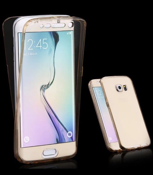 Samsung S8+ Dubbelsidigt silikonfodral med TOUCHFUNKTION