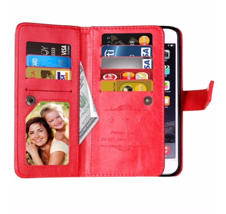 Elegant Praktiskt 9-korts Plånboksfodral för iPhone 7 PLUS