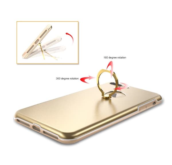 Praktiskt iPhone 7 skal med Ringhållare från KISSCASE