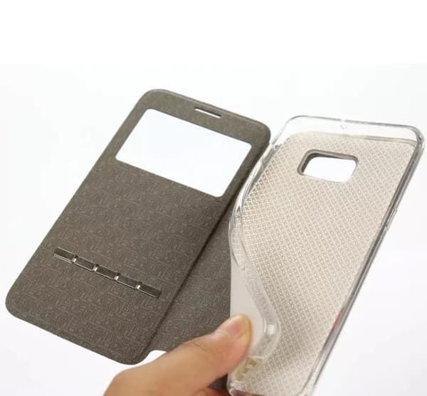Smartfodral med fönster och svarsfunktion till Galaxy S3
