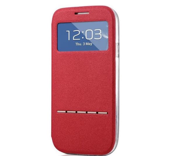 Smartfodral med fönster och svarsfunktion till Galaxy S3