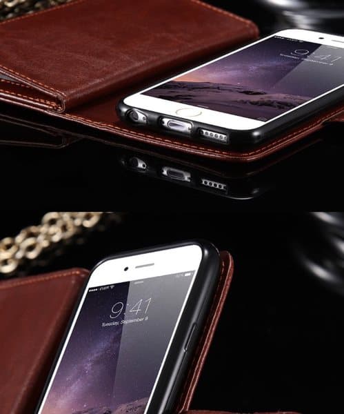 iPhone 7 Slitstarkt Exklusivt 9-korts Plånboksfodral