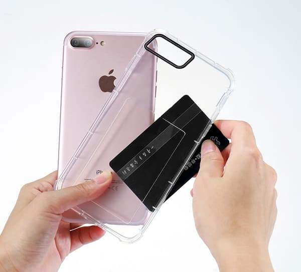 Praktiskt silikonskal med extra tjocka hörn för iPhone 7
