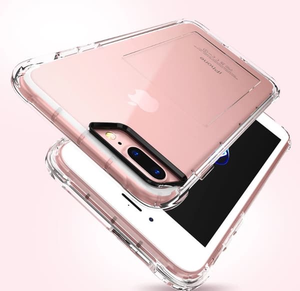 Praktiskt silikonskal med extra tjocka hörn för iPhone 7