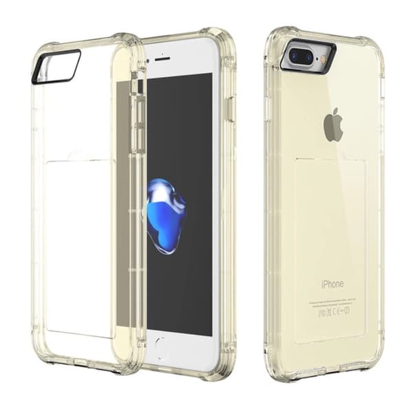 Praktiskt silikonskal med extra tjocka hörn för iPhone 7 Guld