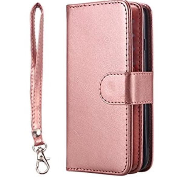 iPhone 6/6S - Stilsäkert Praktiskt Plånboksfodral av LEMAN Roséguld