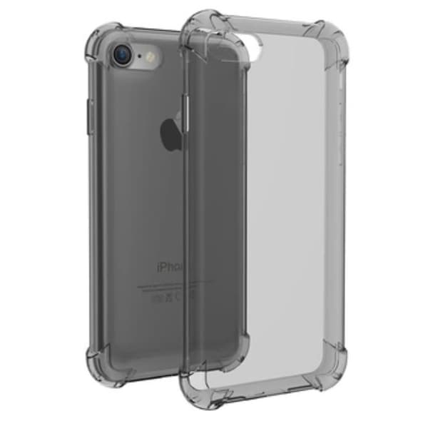 iPhone 7 - Stilsäkert Exklusivt Praktiskt Silikonskal Anti-Knock Grå Grå