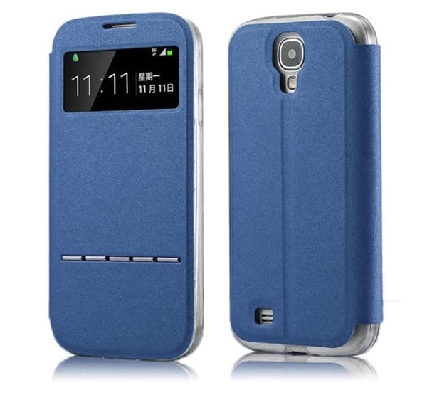 Smartfodral med fönster och svarsfunktion till Galaxy S4